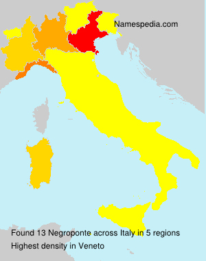 Surname Negroponte in Italy Surname Negroponte in Italy