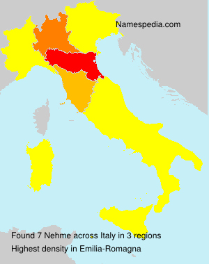 Surname Nehme in Italy Surname Nehme in Italy