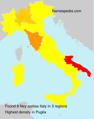 Surname Ney in Italy Surname Ney in Italy