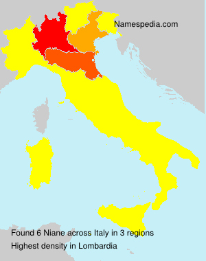 Surname Niane in Italy Surname Niane in Italy