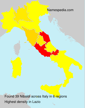 Surname Nibaldi in Italy Surname Nibaldi in Italy