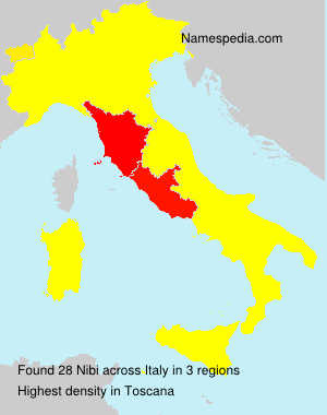 Surname Nibi in Italy Surname Nibi in Italy