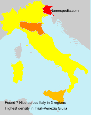 Surname Nice in Italy Surname Nice in Italy