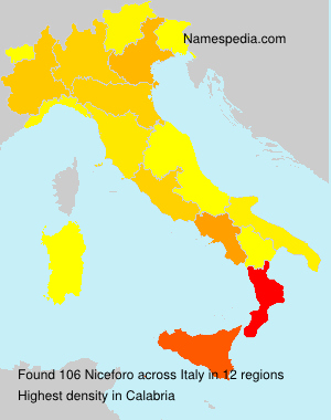 Surname Niceforo in Italy Surname Niceforo in Italy