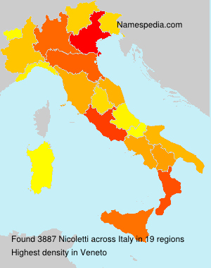 Surname Nicoletti in Italy Surname Nicoletti in Italy