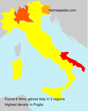 Surname Nimo in Italy Surname Nimo in Italy