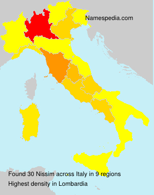 Surname Nissim in Italy Surname Nissim in Italy
