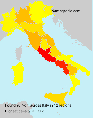 Surname Nolfi in Italy Surname Nolfi in Italy