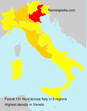 Surname Noni in Italy Surname Noni in Italy