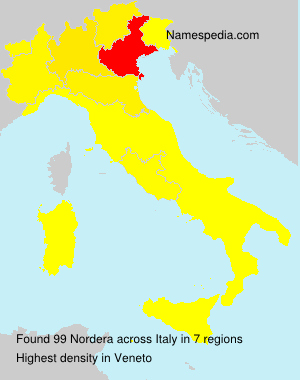 Surname Nordera in Italy Surname Nordera in Italy