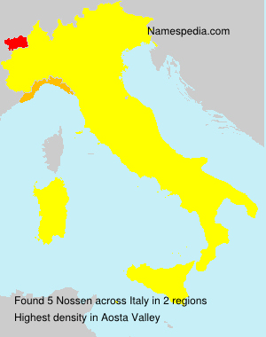 Surname Nossen in Italy Surname Nossen in Italy