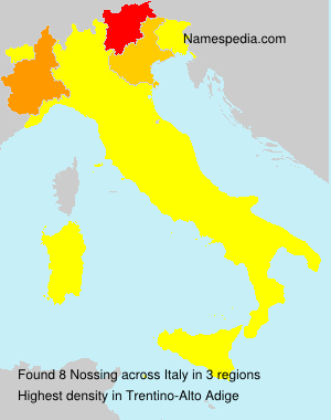Surname Nossing in Italy Surname Nossing in Italy