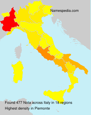 Surname Nota in Italy Surname Nota in Italy