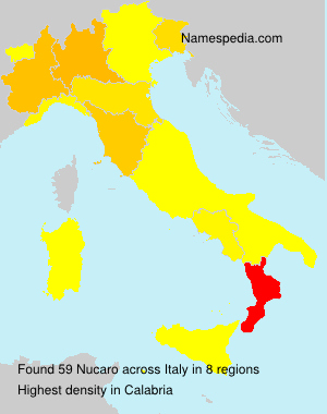 Surname Nucaro in Italy Surname Nucaro in Italy