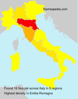 Surname Nuccini in Italy Surname Nuccini in Italy