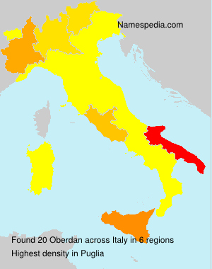 Surname Oberdan in Italy Surname Oberdan in Italy