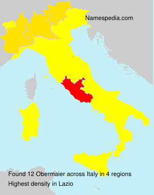 Surname Obermaier in Italy Surname Obermaier in Italy