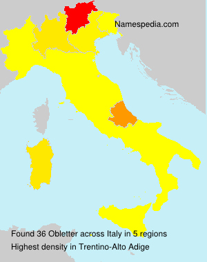 Surname Obletter in Italy Surname Obletter in Italy