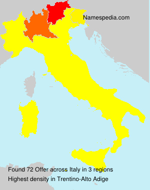 Surname Offer in Italy Surname Offer in Italy