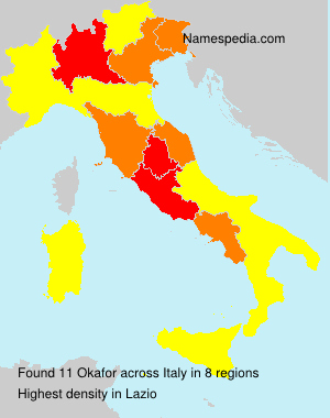 Surname Okafor in Italy