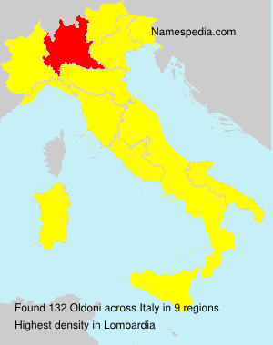 Surname Oldoni in Italy