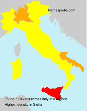 Surname Olivaris in Italy Surname Olivaris in Italy