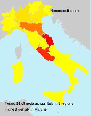 Surname Olmeda in Italy Surname Olmeda in Italy