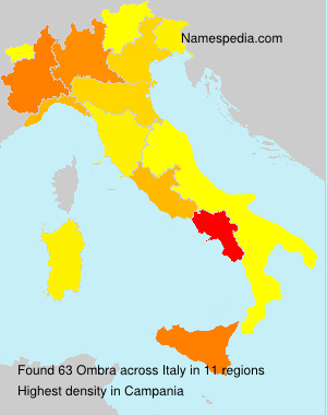 Surname Ombra in Italy Surname Ombra in Italy