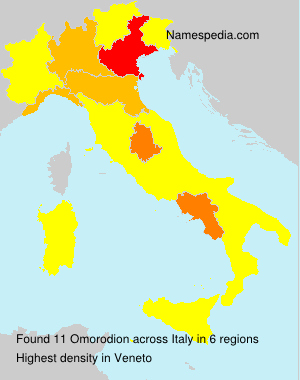 Surname Omorodion in Italy Surname Omorodion in Italy