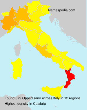 Surname Oppedisano in Italy Surname Oppedisano in Italy