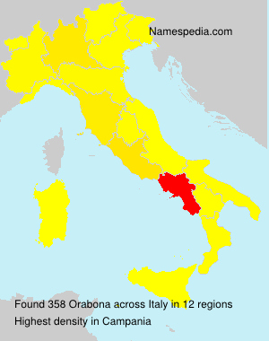 Surname Orabona in Italy