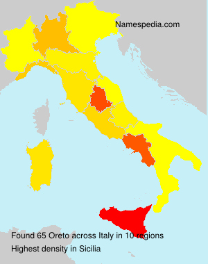 Surname Oreto in Italy Surname Oreto in Italy