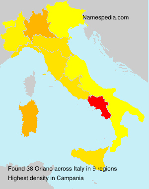 Surname Oriano in Italy Surname Oriano in Italy