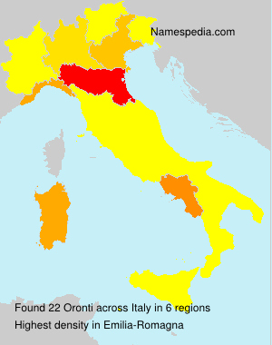 Surname Oronti in Italy Surname Oronti in Italy