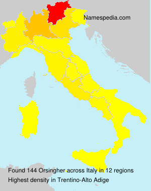 Surname Orsingher in Italy Surname Orsingher in Italy