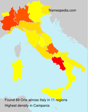 Surname Orta in Italy Surname Orta in Italy