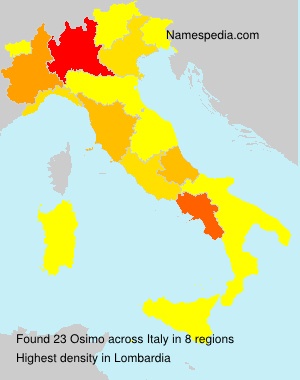 Surname Osimo in Italy Surname Osimo in Italy