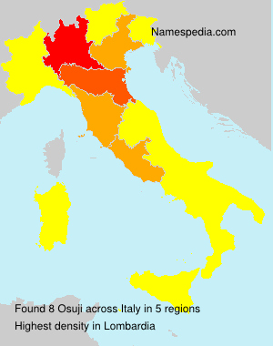 Surname Osuji in Italy Surname Osuji in Italy
