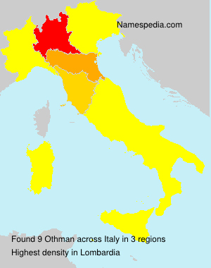 Surname Othman in Italy Surname Othman in Italy