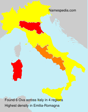 Surname Ova in Italy Surname Ova in Italy