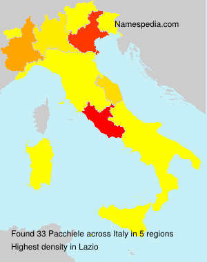 Surname Pacchiele in Italy Surname Pacchiele in Italy
