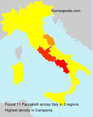 Surname Pacciarelli in Italy Surname Pacciarelli in Italy