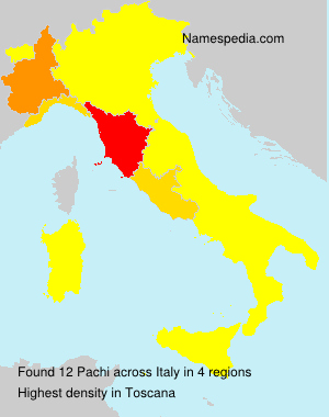 Surname Pachi in Italy Surname Pachi in Italy