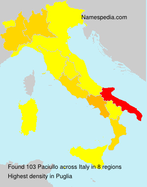 Surname Paciullo in Italy Surname Paciullo in Italy