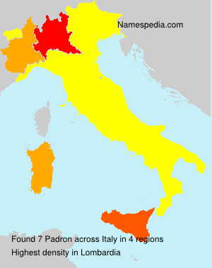 Surname Padron in Italy Surname Padron in Italy