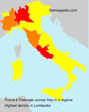Surname Padurean in Italy Surname Padurean in Italy