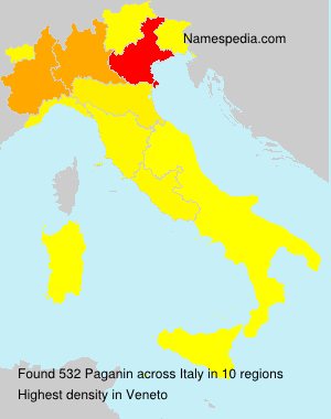 Surname Paganin in Italy Surname Paganin in Italy