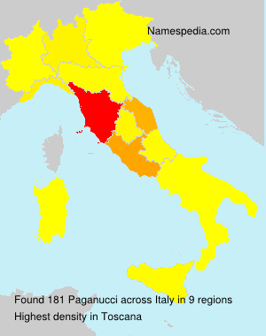 Surname Paganucci in Italy Surname Paganucci in Italy