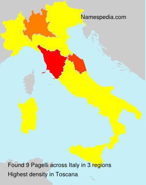 Surname Pagelli in Italy Surname Pagelli in Italy