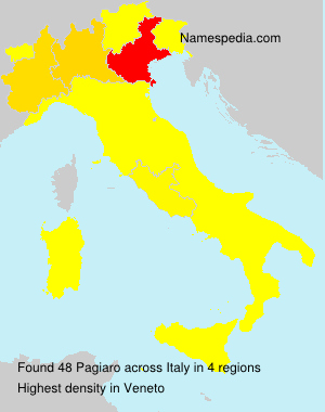 Surname Pagiaro in Italy Surname Pagiaro in Italy